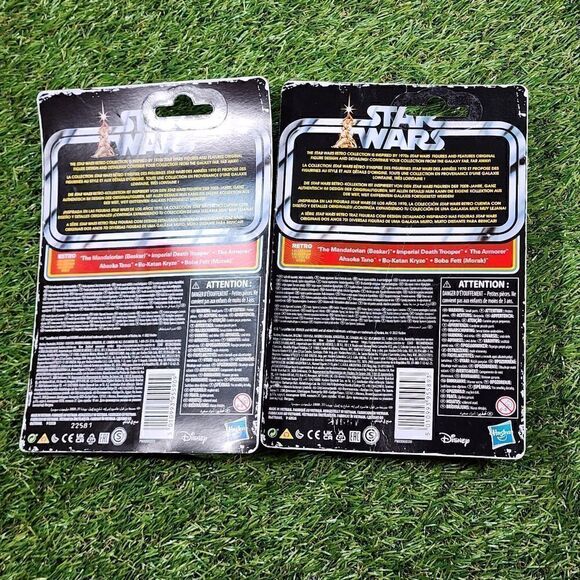 2 Star Wars Vintage Collection Ashoka and Mando Figures  Mandalorian series - Picture 4 of 5